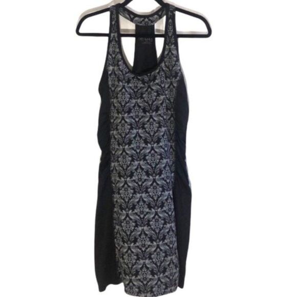 Lola Stretch Racerback Dress Damask Black Gray - Picture 10 of 10